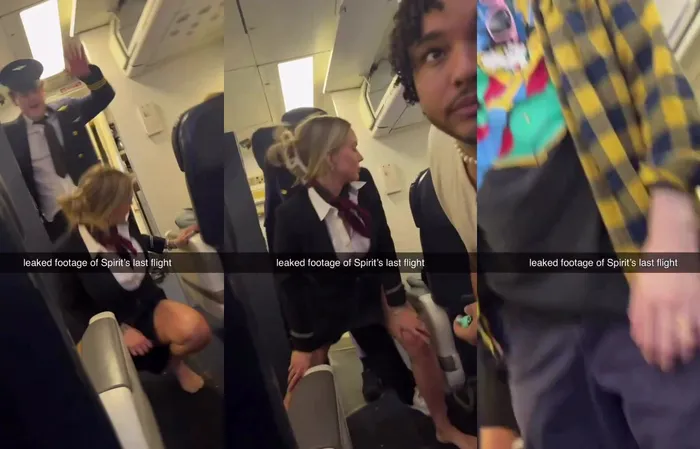 The last flight of Spirit airlines