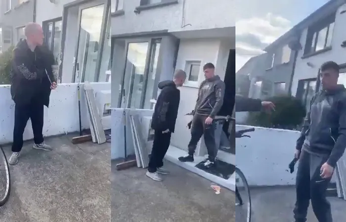 Dude really brought a KNIFE to a GUN FIGHT