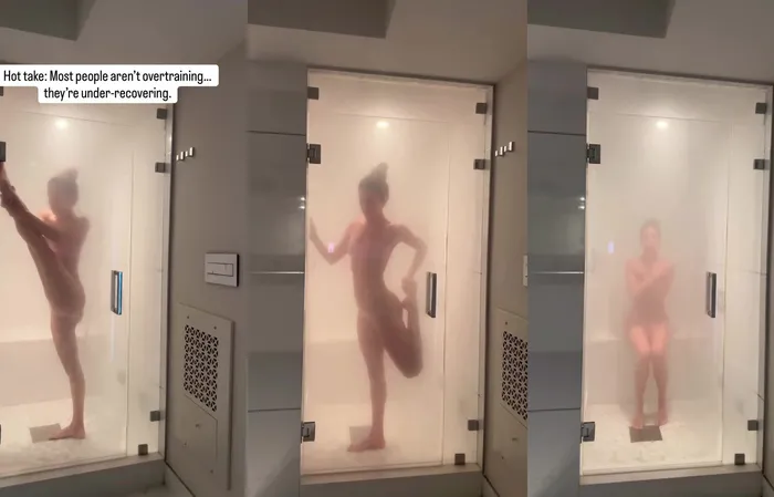 Jen Selter in the shower