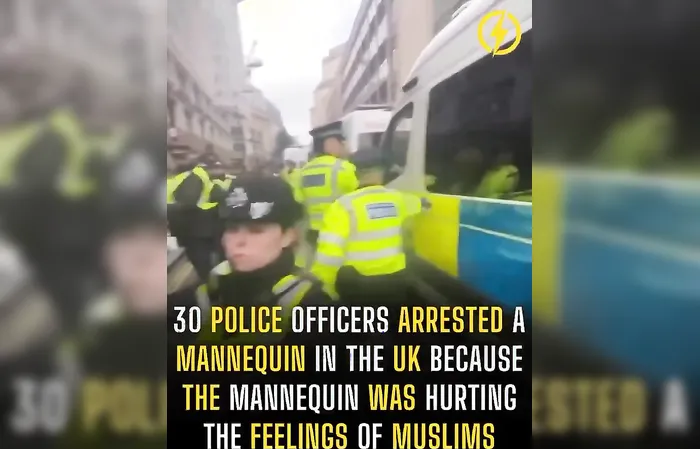 30 British police sent to arrest mannequin because it offended muslims