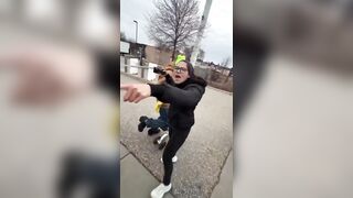 Deranged people attacked tiny female reporter