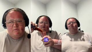How to swallow 4 wieners at once