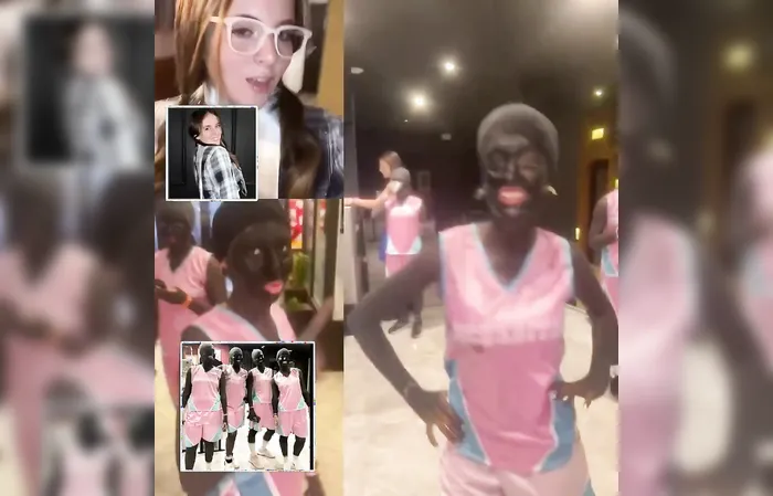 Young chicks wear BLACK FACE in public