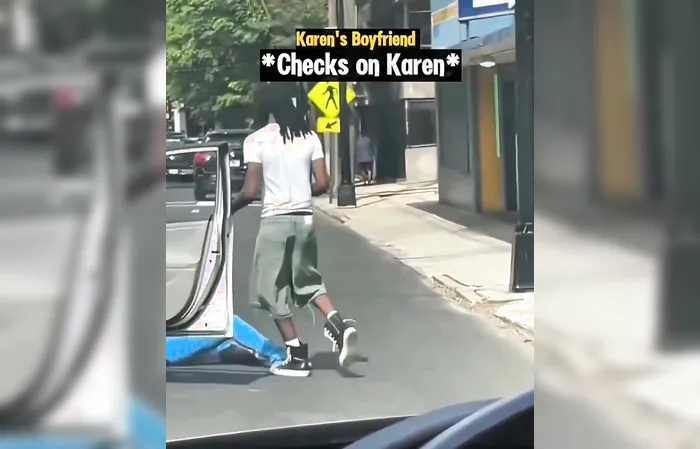 Road Rage Karen gets CRUNCHED by two cars
