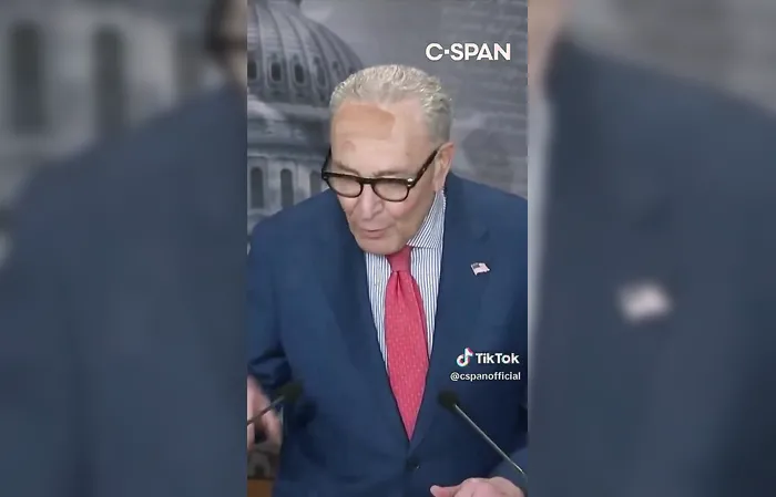 Did Chuck Schumer get roughed up?