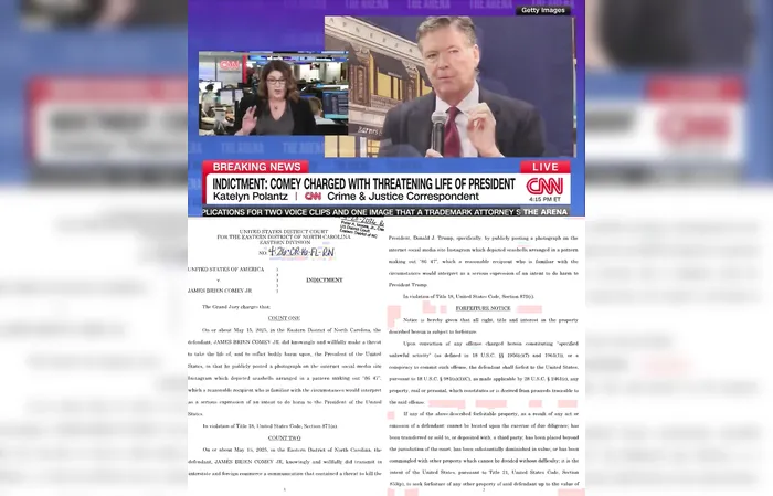 ARREST WARRANT issued for James Comey