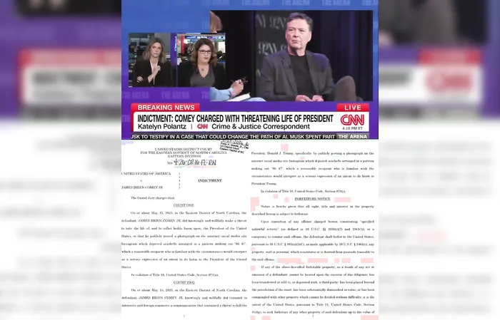 ARREST WARRANT issued for James Comey