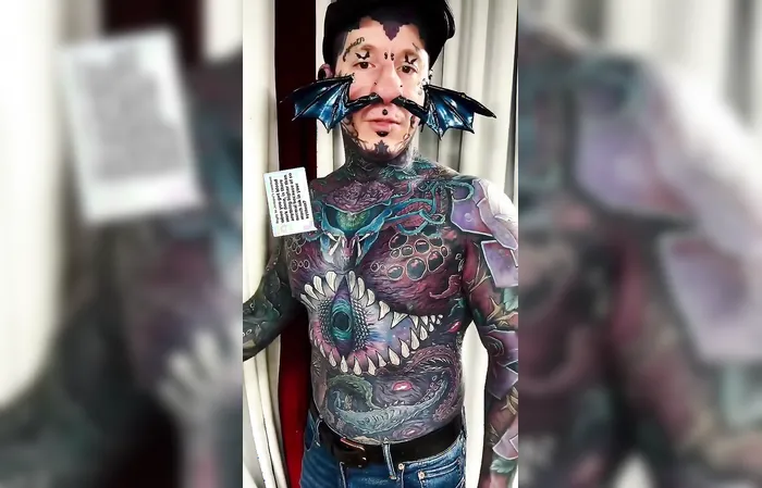 Is that a dragon in his nose?