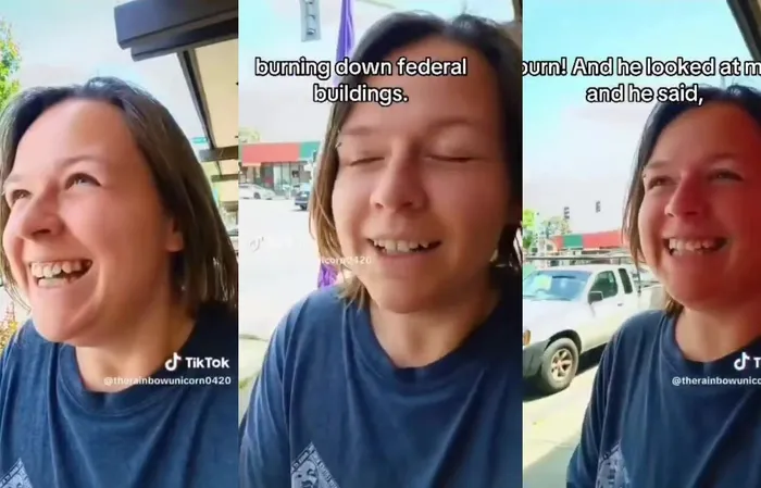 She ANTIFA'ed so hard her kid pretends to burn down federal buildings