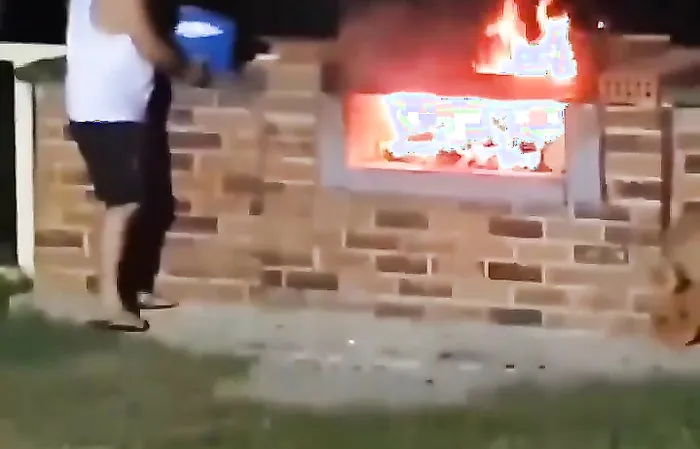 Moments before disaster