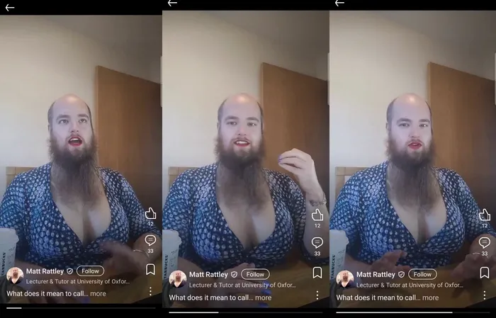 HAHA WHAT? Oxford tutor is obese bearded guy with breasts