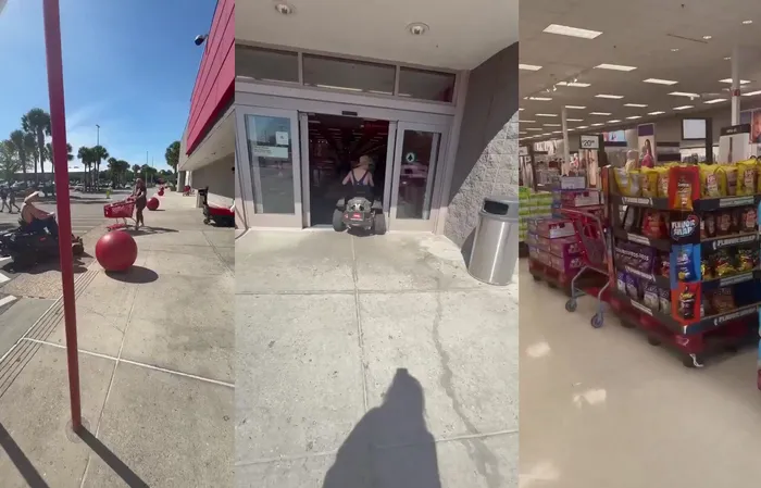 Driving lawnmower into Target is one way to get arrested