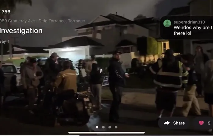 FBI and huge crowd at Cole Allen’s alleged home