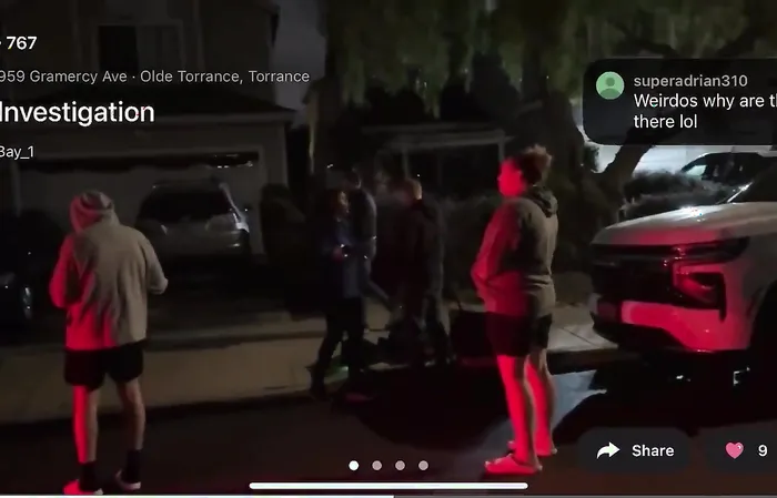 FBI and huge crowd at Cole Allen’s alleged home