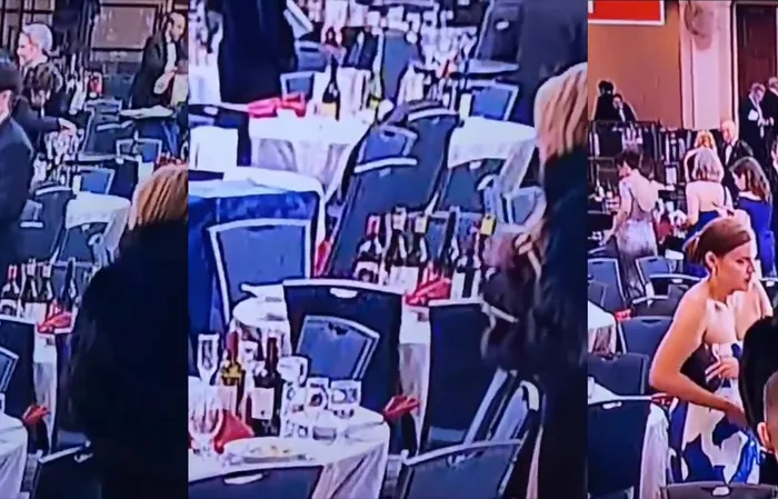 Women grabbing booze after shooting at White House Correspondents Dinner