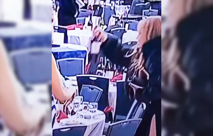 Women grabbing booze after shooting at White House Correspondents Dinner