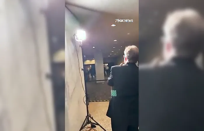 Footage shows guns drawn