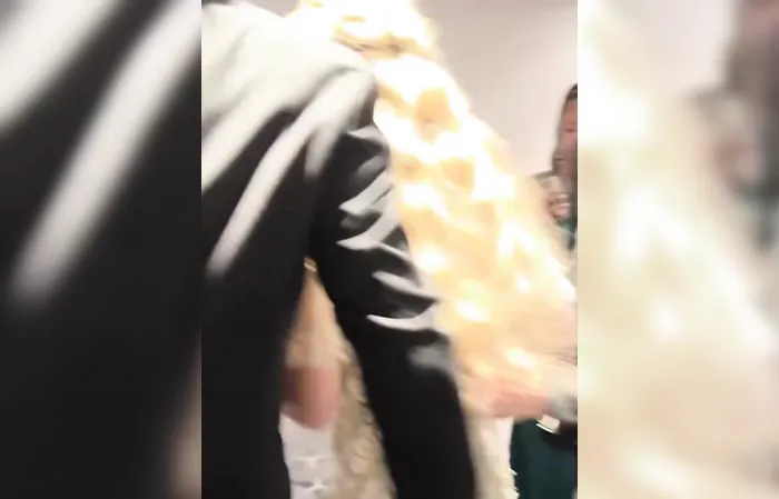 Erika Kirk being rushed out after shooting at White House Correspondent Dinner