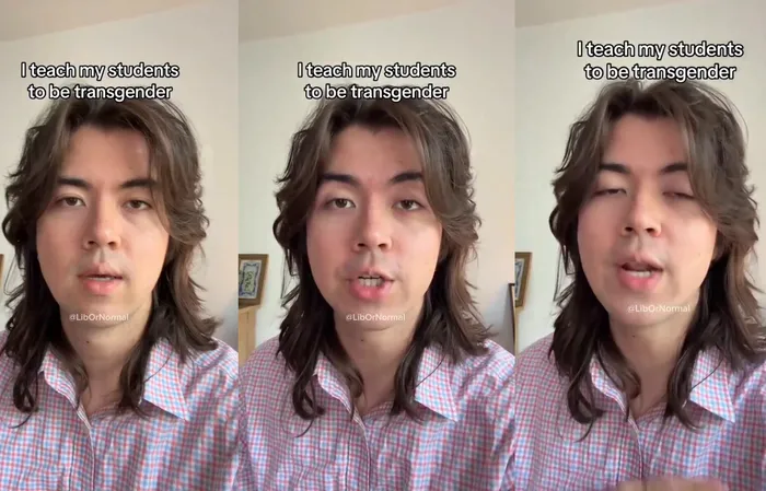 Creep says he's a teacher who tries to make students transgender