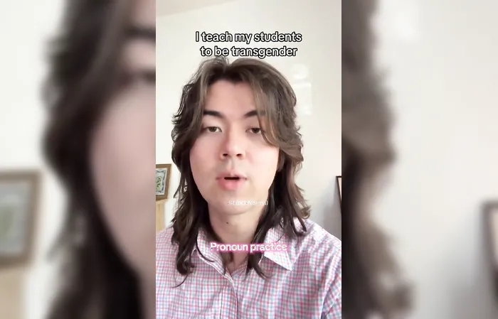 Creep says he's a teacher who tries to make students transgender