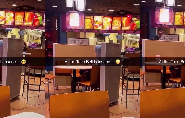 When she gives you that look in TACO BELL