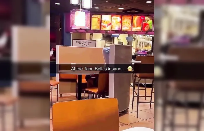 When she gives you that look in TACO BELL