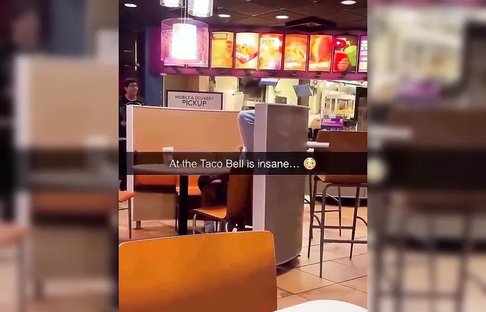 When she gives you that look in TACO BELL