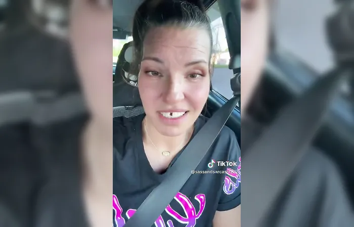 Trump-hater with Michael Strahan teeth runs her mouth