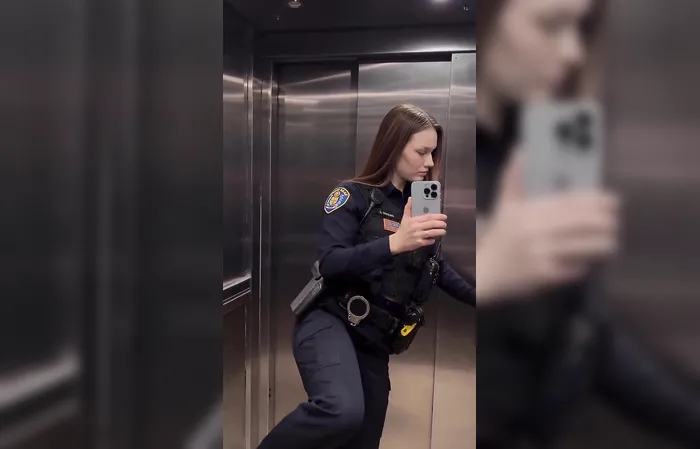Lady cop rips off longest fart