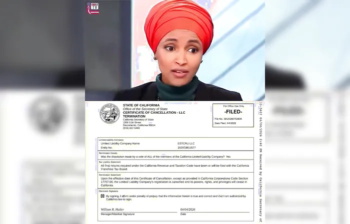 Ilhan Omar’s fake “winery” suddenly DISSOLVED