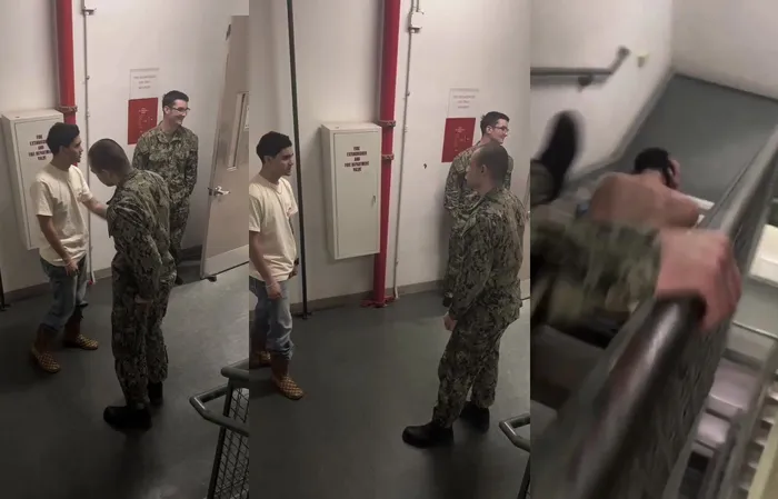 Dude swung at a soldier, then got his ass beat