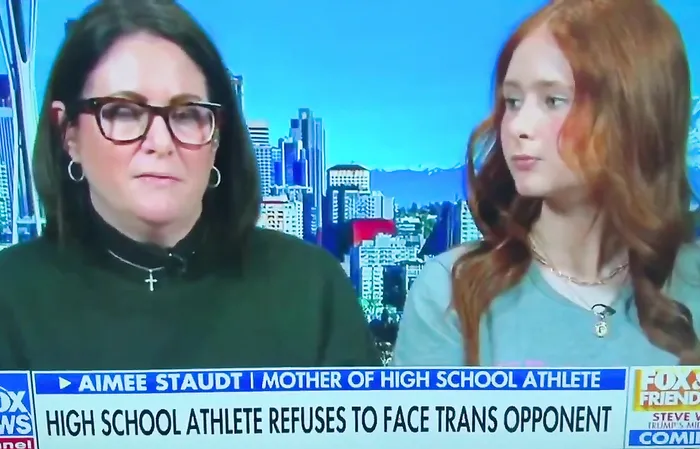 Girl refused to compete against MALE athlete dressed like a girl