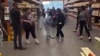 Home Depot royal rumble all hands being thrown