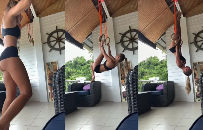She's strong and shows it