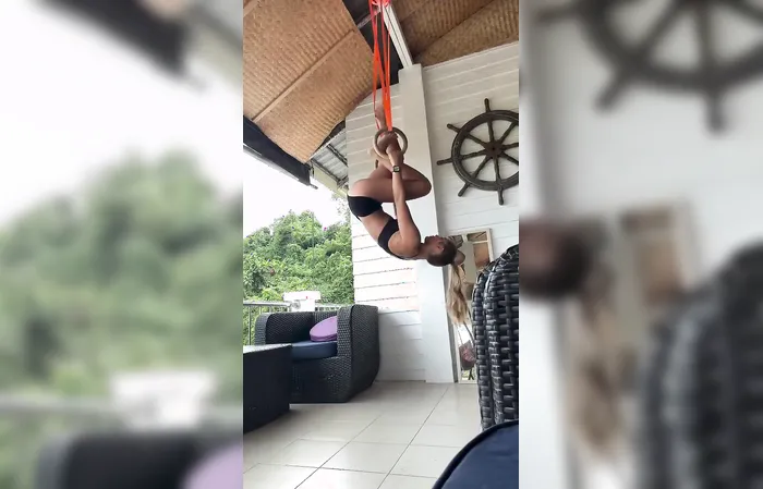 She's strong and shows it