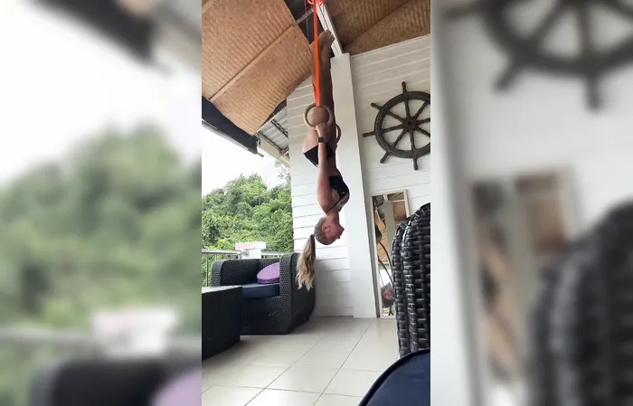 She's strong and shows it