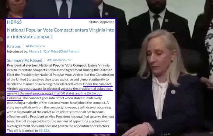 Governor Abigail Spanberger gives away 13 electoral votes, ignoring what constituents vote for