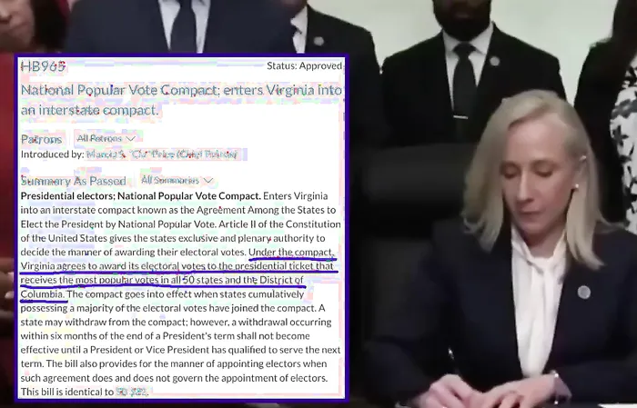 Governor Abigail Spanberger gives away 13 electoral votes, ignoring what constituents vote for