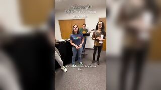 Weirdos singing for Democracy only prove one point