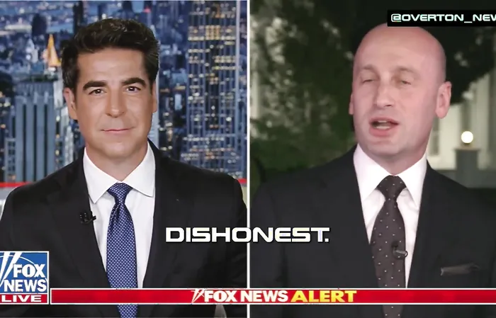 Stephen Miller and Jesse Watters laughing at 'scumbag' Eric Swalwell is GOLD