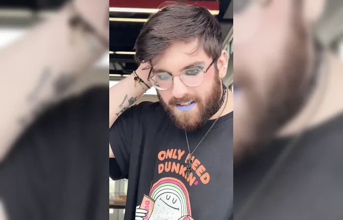 You pull up to Dunkin and this guy serves your coffee