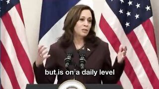 Kamala Harris explaining how to solve inflation while sounding like she has an under 75 IQ
