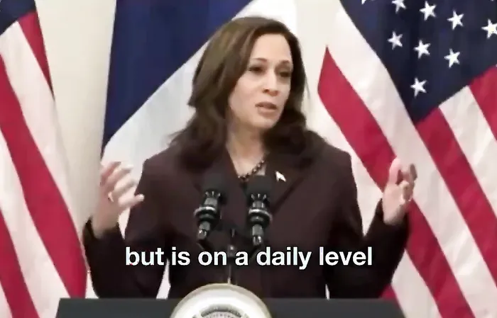 Kamala Harris explaining how to solve inflation while sounding like she has an under 75 IQ