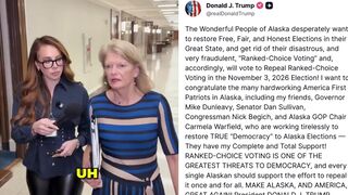 Trump ROASTS Ranked Choice Voting in Alaska, TORCHING RINO MURKOWSKI