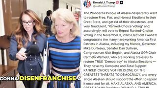 Trump ROASTS Ranked Choice Voting in Alaska, TORCHING RINO MURKOWSKI