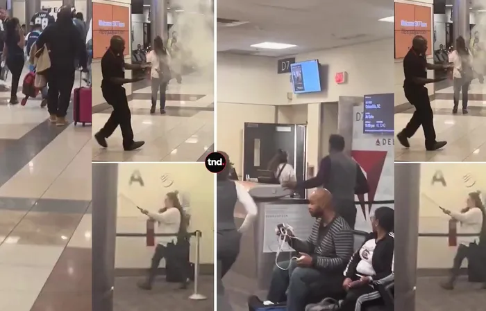 HELL NAW! Caught trying dine and dash at ATL airport