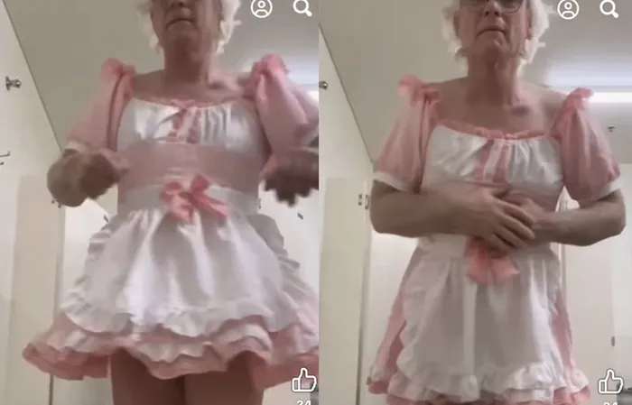 This guy walks in the women's room, what's your reaction?