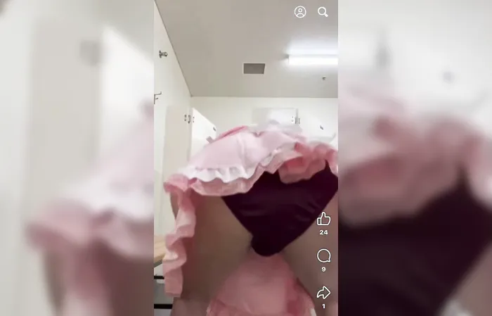 This guy walks in the women's room, what's your reaction?