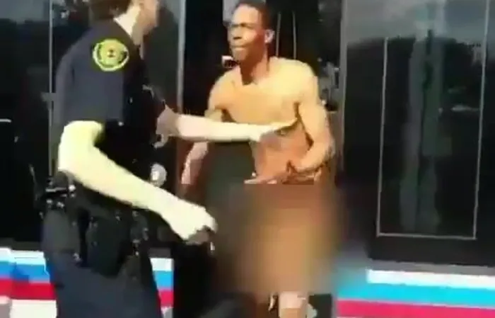 Imagine getting slapped by a naked dude