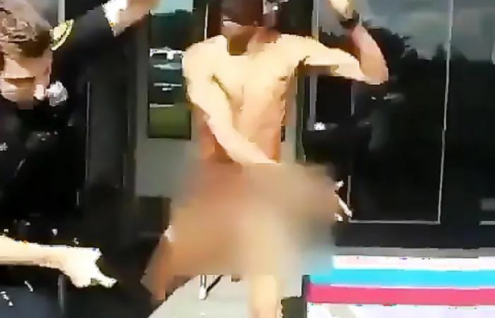 Imagine getting slapped by a naked dude